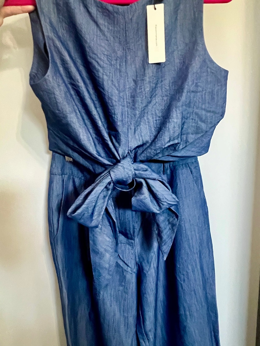 Commense Denim-Blue Round Neck Top Size M see size chart in pics
